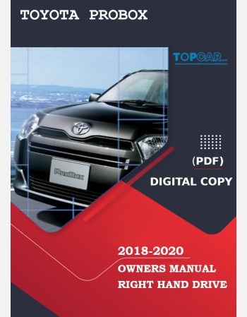 toyota probox 2018-2020 owners manual